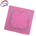 Custom Logo Cotton Sport Bandana Unisex Scarf Sublimation Printing Bandanas