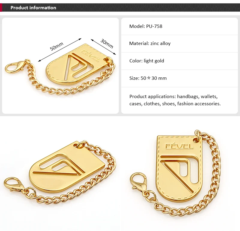 Metal Logo Handbags