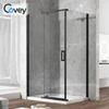 Foshan glass u shaped sgcc bath shower unit enclosure hot sale bathroom u shaped square pivot shower cabin