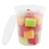 16oz Plastic Microwave Freezer Safe Round Leakproof Deli Food containers for Batch cooking ready meals