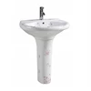 Cheap Ceramic Material Sanitary Ware Hand Wash Pedestal Sink Basin