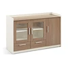 Modern fashionable wood melamine 3 doors office coffee tea cabinet