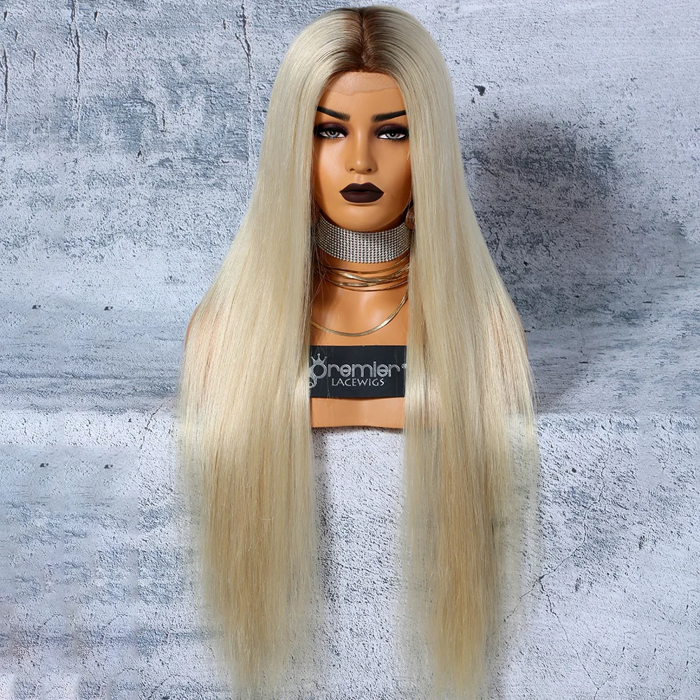 Customize Wigs Balayage Ombre Brown Blonde Color 6x6 Silk Top Full Lace