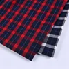 Custom plaid polyester cotton gingham printed fabric for shirt