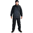 OEM customized wholesale long mens pvc reflective traffic raincoat suit for motorcycle