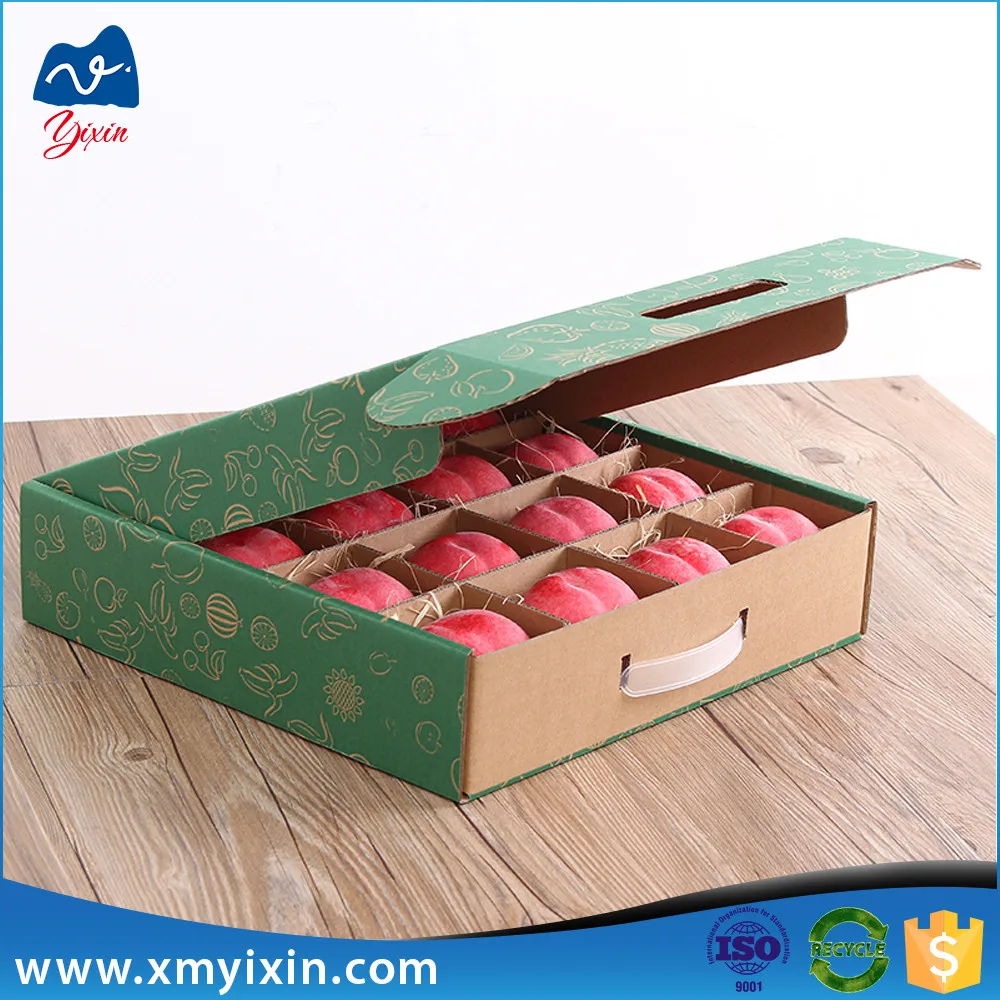 custom corrugated fruit carton box corrugated box mockup