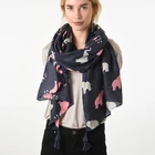 Good quality women fashion print elephant breathable fabrics scarf