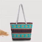 Custom Popular soft hand-feeling promotion pattern beach bag
