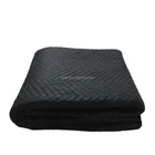 non woven zig stitching soft fleece blanket knitting cheap blanket