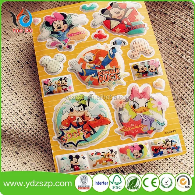 puffy sticker, 3d foam pvc/eva puffy sticker for baby gift