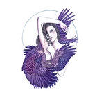 Customized size sexy woman and eagle picture painting by numbers for home decor