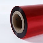 red color pet film for adhesive coating packaging color adhesive PET film good for antistatic coating