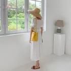High Quality Korean Ins Style Chiffon Waist Slim V-neck Summer Holiday Dress