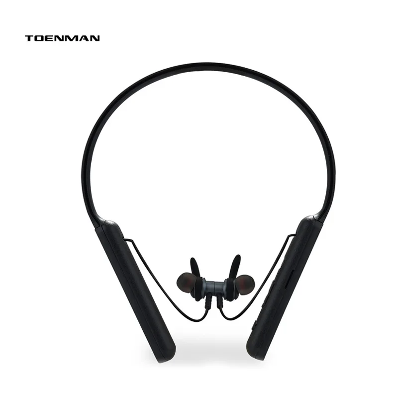 Magnetic Wireless Headset True Stereo Bt 5.0 Pluggable Tf Card Neckband Headphone - ANKUX.COM