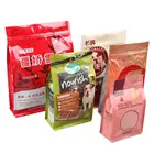custom design flat bottom pouch bag gusset plastic snack food nuts packaging bag with zipper top zip lock