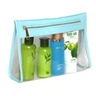 Customized cosmetic bag transparent PVC bag clear vinyl pvc zipper pouch for promotion