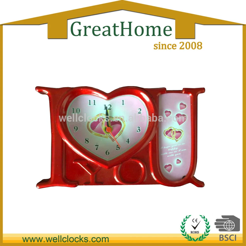 lover heart gift alarm clock for valentines day gifts