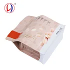 Eco-friendly Peanut Packaging Material Flat Bottom Kraft Paper Bags For Food