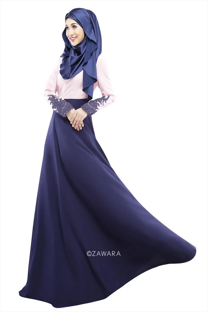 Prom Maxi Long Women Cocktail Dress Abaya Muslim UK Sleeve Islamic Jilbab Kaftan