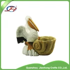 wholesale wedding garden statues gift flower pot resin crafts bird