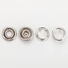 Snap Buttons Metal Button Snap Factory Price Custom Logo Customized Metal Fashion Loop Ring Snap Buttons