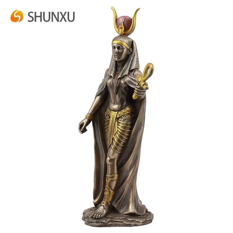 手工艺品埃及神女神hathor手持安赫雕像母亲的守护神喜悦爱情和女权