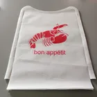 Disposable Plastic Bibs Adults Aprons For Restaurant / Home With Custom Logo