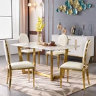 China factory luxury royal oval high back gold stainless steel metal namaz wedding event catering restaurant chair