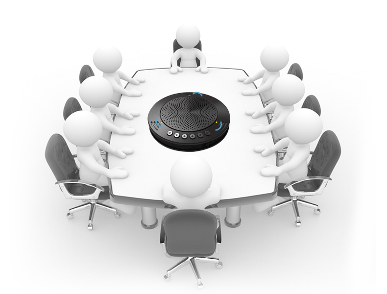 Tenveo A100 USB2.0 Buit-in Omnidirectional Sound Pickup Mic Audio Conferencing System Web Conferencig Speakerphone - ANKUX.COM