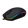 New Design Custom Logo Flat RGB Wired Computer Optical Mouse