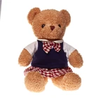 Good quality dress up plush toy teddy bear custom stuffed animals teddy bear plush toy with clothes