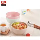 High quality Healthy material wheat fiber dessert plastic mixing soup bowl for kids