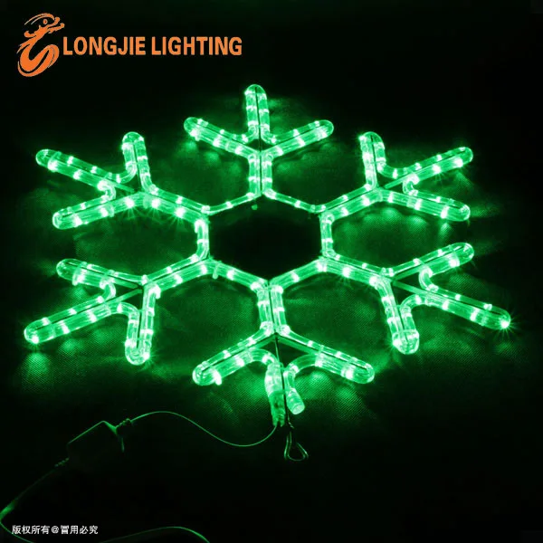 Led Snowflake Lights Flashing Color Changing Rope Light Christmas