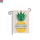 Custom OEM printed Sublimation burlap holiday garden flags