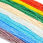 Pujiang Clear Round Wholesale Glass Bicone Beads Crystal Bead For Wedding Dress