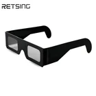 Custom printing passive circular polarized paper 3d glasses
