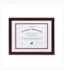 Hot Sale Eco-friendly 11x14 Wood Frame Document Certificates Fhoto Frame Real Glass Mahogany Diploma Frame