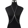 Handmade Gold/silver plastic pearl body chain long necklace