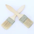 bristle brush wooden handle with tinp plate