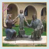 Factory custom made catholic religious bronze garden Jesus Mary Joseph holy family sculpture figurines