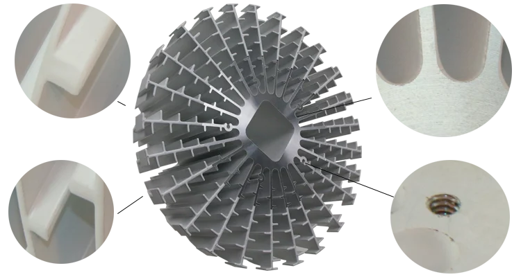 l shape aluminum extruding heatsink