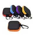 Square shape fashion style travel portable promotion gift hard shell carrying EVA earphone case headphone case