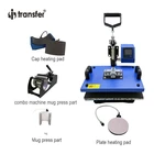 I-transfer new type 8 in 1 combo heat press transfer machine