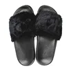 Guangzhou New Fashion Design Custom Logo Women Winter Fur Slide Beautiful PU Sole Embroidery Sandals