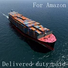 Sea Shipping From China to USA Amazon Warehouse Deliveried Duty Paid by LCL/FCL-- Skype: fastzhy