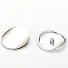 Custom Large Metal Silver Shirt Button For 2018 Clothes Women Ladies