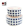 Star painting rice fresh seal bowl with lid