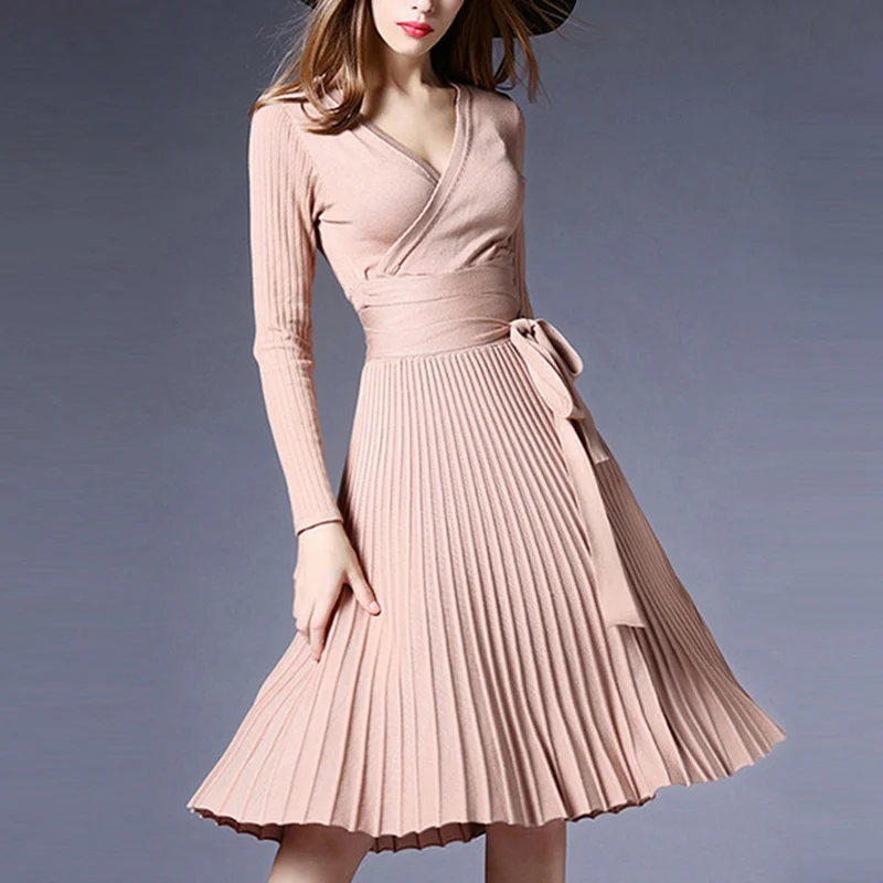 V-neck Dress Women (6)