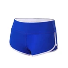 OEM service blue compression sport activewear jogging woman shorts for yoga