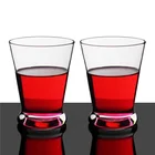 ECO-friendly hand-blown 240ml lead-free crystal whiskey glasses with hot stamping logo